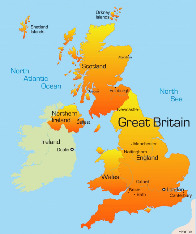 Map Of United Kingdom. United Kingdom Map